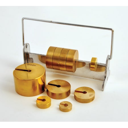 United Scientific Slotted Weight Set Of 10, With Rack WHST10